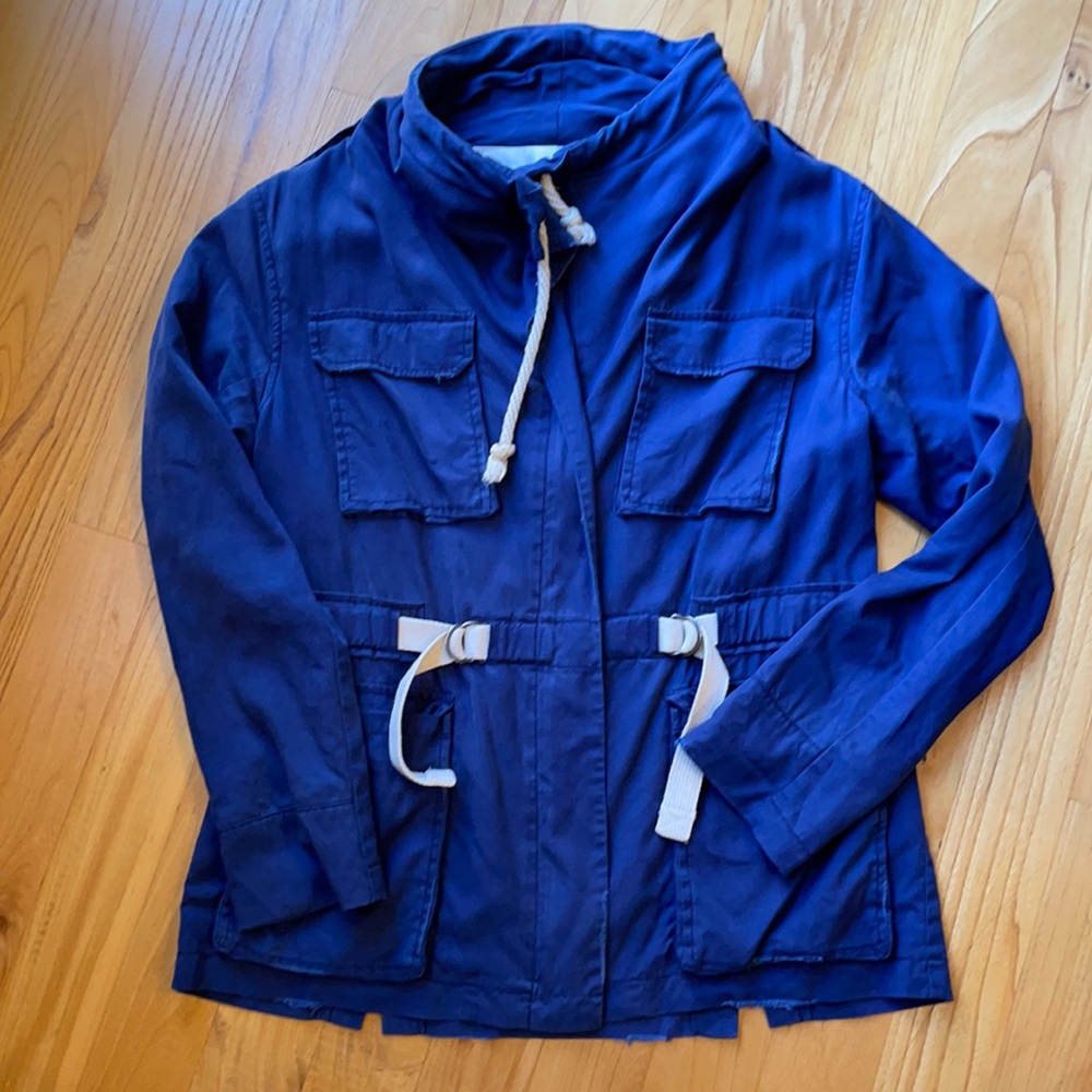 Charlotte Robson distressed military style jacket